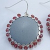 Decorated Enamel Earrings