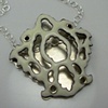 Damask Enamel Necklace