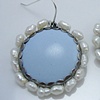Decorated Enamel Earrings