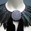 Black Feather Collar