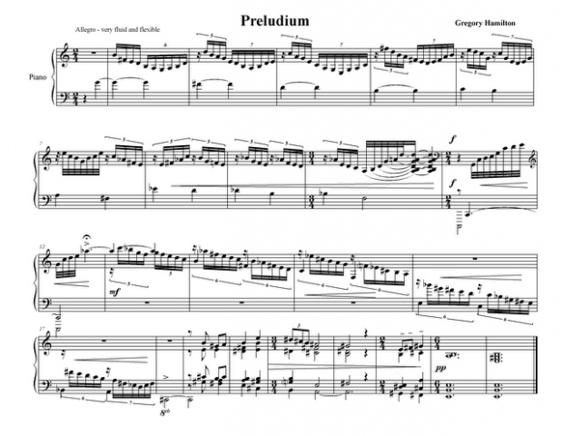 *Preludium* from "Little Suite for Piano" -----
