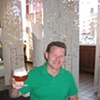 Earle enjoying a local brew at San Chez