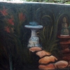 fountain in secret garden