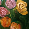 oversized flowers closeup