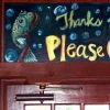 Sign Over the Door closeup