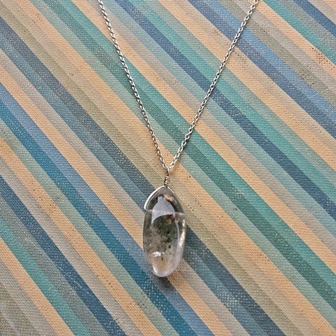 Clear Quartz Stone Necklace