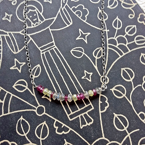 Delicate Mixed Agate Stone Necklace
