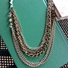 Aqua Mixed Chain Necklace