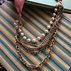 Pink Mixed Chain Necklace