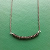 Delicate Grey Labradorite Stone Necklace