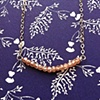Delicate Light Orange Topaz Necklace