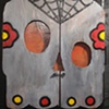 sugar skull cabinet
