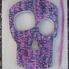 Purple Skate Deck Skull