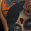 Day of the dead with balloons