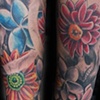 Flowers and skulls
