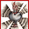 Blk and Grey Heart