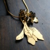 Budding Leaf Cluster Necklace...