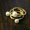 Pearl Solitaire Ring Set