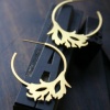 Anemone Hoop Earrings