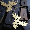 Creeping Leaf Hoop Earrings...