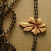 Sweet Horse Chestnut Carved Necklace.