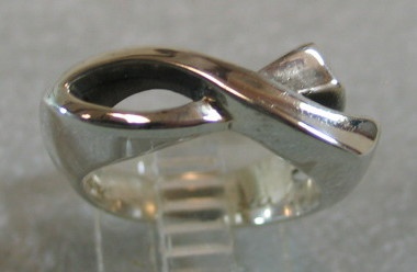 sterling silver fish ring