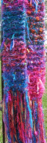 R_JEWELTONE ART SCARF 2 FRINGE (SOLD)