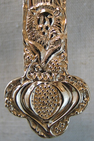 LION, LAMB, BURSTING POMEGRANATE