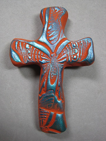 hand held polymer clay cross