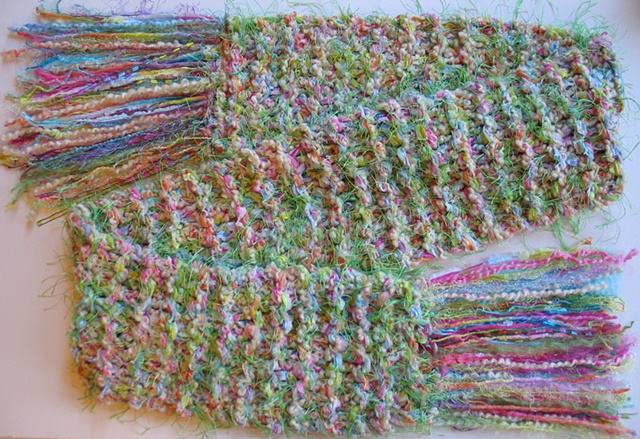 hand knit scarf