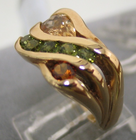 14K Multi Gemstone Ring