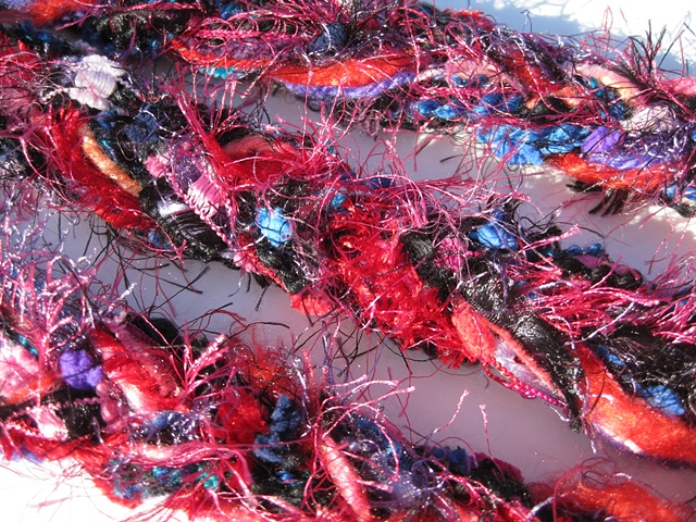 braided yarn boa scarf
