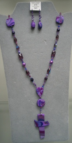 polymer clay wearable prayer beads