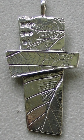 sterling silver nature cross by Nancy Denmark