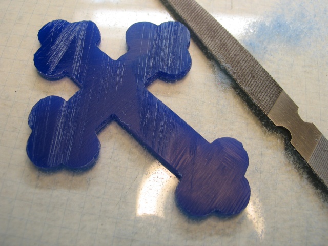FILING OFF SAW MARKS
