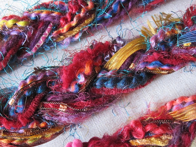 braided yarn boa style scarf