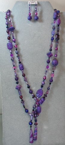 MONOCHROMATIC PURPLE LARIAT