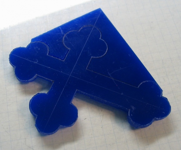 PARTIAL CUTOUT OF CROSS SHAPE