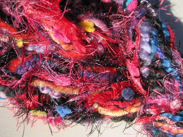 braided yarn boa style scarf