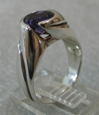 STERLING UP SWIRL RING W/ AMETHYST VIEW 3