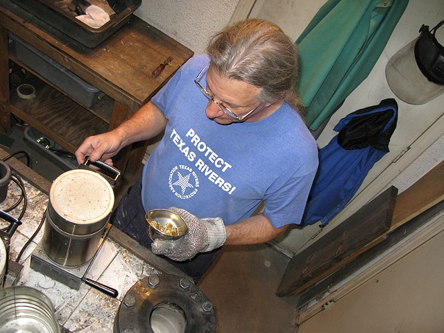 PREPARING THE FURNACE TO MELT GOLD