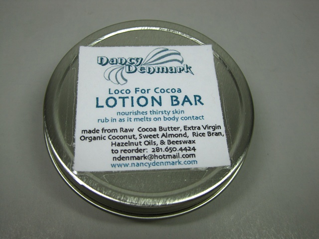 lotion bar in screw top tin