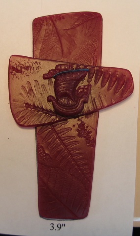 WAX CROSS WITH SHIP MODEL
