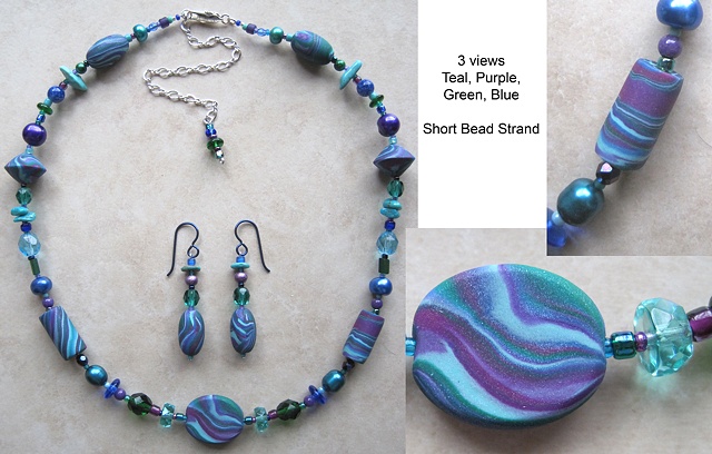 polymer beaded necklace