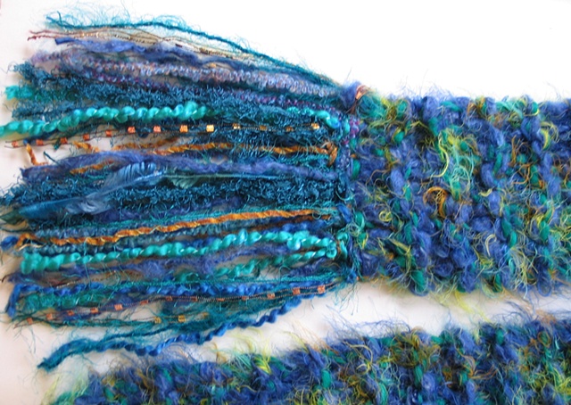 hand knit scarf