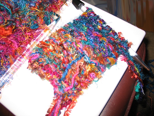 BEGINNING OF AN ART SCARF