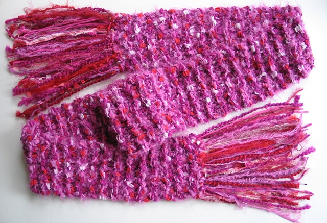 hand knit scarf