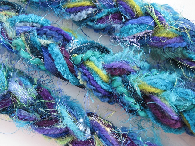 briaded yarn boa style scarf