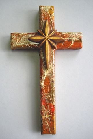 STAR OF MY LIFE 
ON ORANGE COLLAGE CROSS