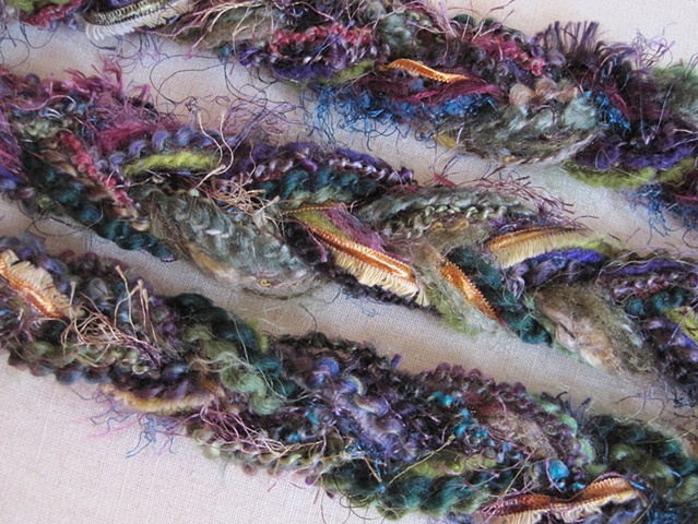 braided yarn boa style scarf